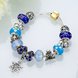 Wholesale Casual/Sporty Silver Blue Crystal Bracelet TGBB065 4 small