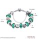 Wholesale Casual/Sporty Silver Geometric Green Crystal Bracelet TGBB004 0 small