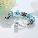 Wholesale Casual/Sporty Silver Geometric Blue Crystal Bracelet TGBB066 2 small