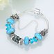 Wholesale Casual/Sporty Silver Geometric Blue Crystal Bracelet TGBB066 3 small