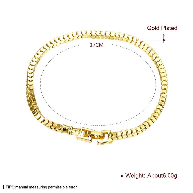 Wholesale Trendy Antique Gold Round Bracelet TGGPB042 0