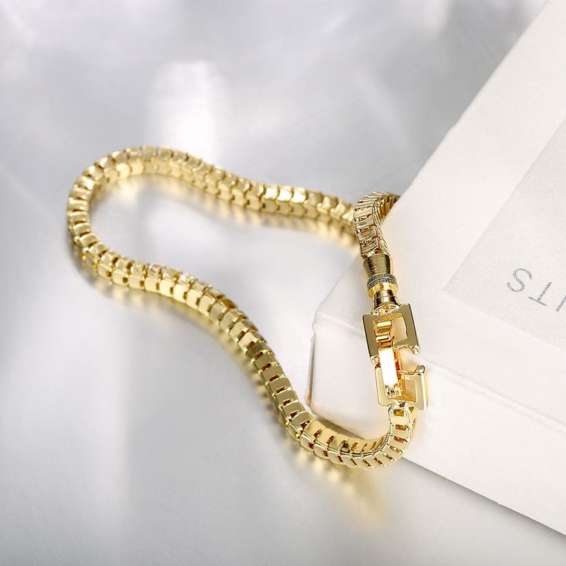 Wholesale Trendy Antique Gold Round Bracelet TGGPB042 1