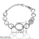 Wholesale Romantic Platinum Round Rhinestone Bracelet TGGPB036 1 small