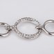 Wholesale Romantic Platinum Round Rhinestone Bracelet TGGPB036 2 small