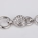 Wholesale Romantic Platinum Round Rhinestone Bracelet TGGPB036 3 small