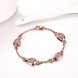 Wholesale Romantic Rose Gold Star Rhinestone Bracelet TGGPB040 2 small