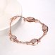 Wholesale Romantic Rose Gold Star Rhinestone Bracelet TGGPB040 3 small