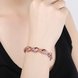 Wholesale Romantic Rose Gold Round Rhinestone Bracelet TGGPB043 1 small