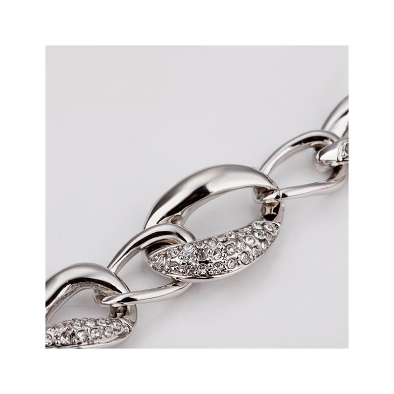 Wholesale Romantic Platinum Animal Rhinestone Bracelet TGGPB044 1