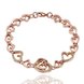 Wholesale Trendy Platinum Heart Rhinestone Bracelet TGGPB049 0 small