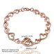 Wholesale Trendy Platinum Heart Rhinestone Bracelet TGGPB049 1 small