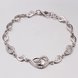 Wholesale Trendy Platinum Heart Rhinestone Bracelet TGGPB050 0 small