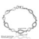 Wholesale Romantic Platinum Water Drop Rhinestone Bracelet TGGPB051 0 small