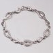 Wholesale Romantic Platinum Water Drop Rhinestone Bracelet TGGPB051 1 small