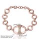 Wholesale Trendy Rose Gold Round Rhinestone Bracelet TGGPB056 1 small