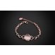 Wholesale Romantic Rose Gold Round Semi-precious Stone Bracelet TGGPB058 4 small