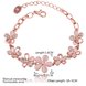 Wholesale Classic Rose Gold Plant Rhinestone Bracelet TGGPB059 0 small