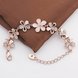 Wholesale Classic Rose Gold Plant Rhinestone Bracelet TGGPB059 1 small