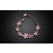 Wholesale Classic Rose Gold Plant Rhinestone Bracelet TGGPB059 4 small