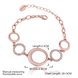 Wholesale Trendy Rose Gold Round Rhinestone Bracelet TGGPB061 0 small
