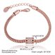 Wholesale Trendy Rose Gold Geometric Rhinestone Bracelet TGGPB070 3 small