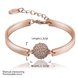 Wholesale Trendy Rose Gold Round Rhinestone Bracelet TGGPB073 1 small