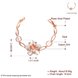 Wholesale Romantic Rose Gold Plant Rhinestone Bracelet TGGPB117 2 small