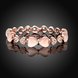 Wholesale Classic Rose Gold Round Rhinestone Bracelet TGGPB123 1 small