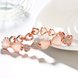 Wholesale Classic Rose Gold Round Rhinestone Bracelet TGGPB123 2 small