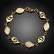 Wholesale Classic 24K Gold Water Drop CZ Bracelet TGGPB023 1 small