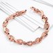 Wholesale Romantic Rose Gold Heart CZ Bracelet TGGPB134 1 small