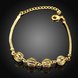 Wholesale Trendy 24K Gold Round CZ Bracelet TGGPB140 1 small