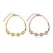 Wholesale Trendy 24K Gold Round CZ Bracelet TGGPB140 3 small