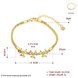 Wholesale Trendy 24K Gold Plant CZ Bracelet TGGPB141 0 small