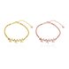 Wholesale Trendy 24K Gold Plant CZ Bracelet TGGPB141 1 small