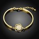 Wholesale Romantic 24K Gold Plant CZ Bracelet TGGPB147 1 small