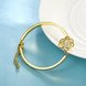 Wholesale Romantic 24K Gold Plant CZ Bracelet TGGPB147 2 small