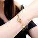 Wholesale Romantic 24K Gold Plant CZ Bracelet TGGPB147 4 small