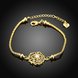 Wholesale Classic 24K Gold Heart CZ Bracelet TGGPB158 4 small