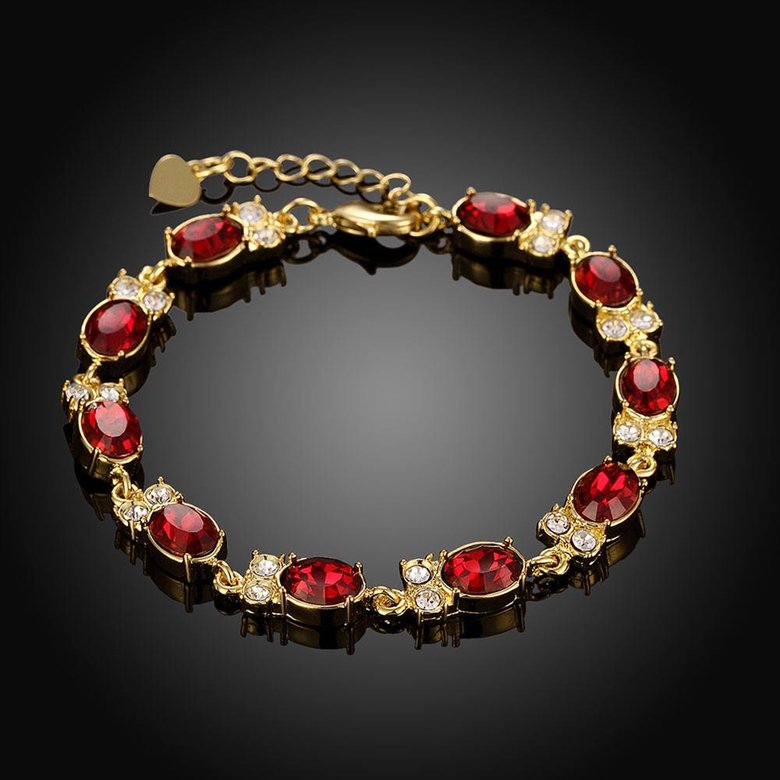 Wholesale Classic 24K Gold Round Resin Bracelet TGGPB029 2