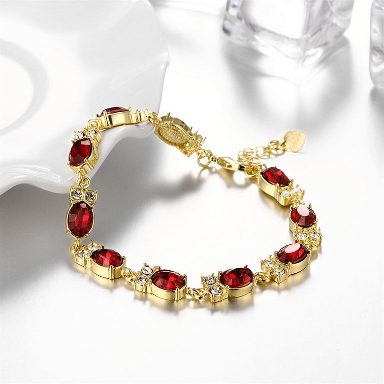 Wholesale Classic 24K Gold Round Resin Bracelet TGGPB029 3