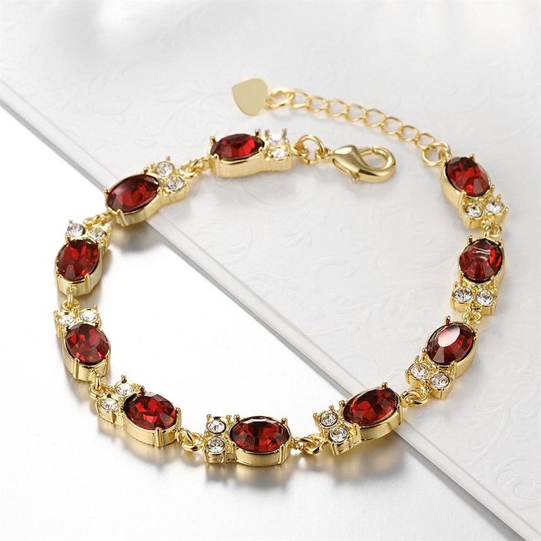 Wholesale Classic 24K Gold Round Resin Bracelet TGGPB029 4