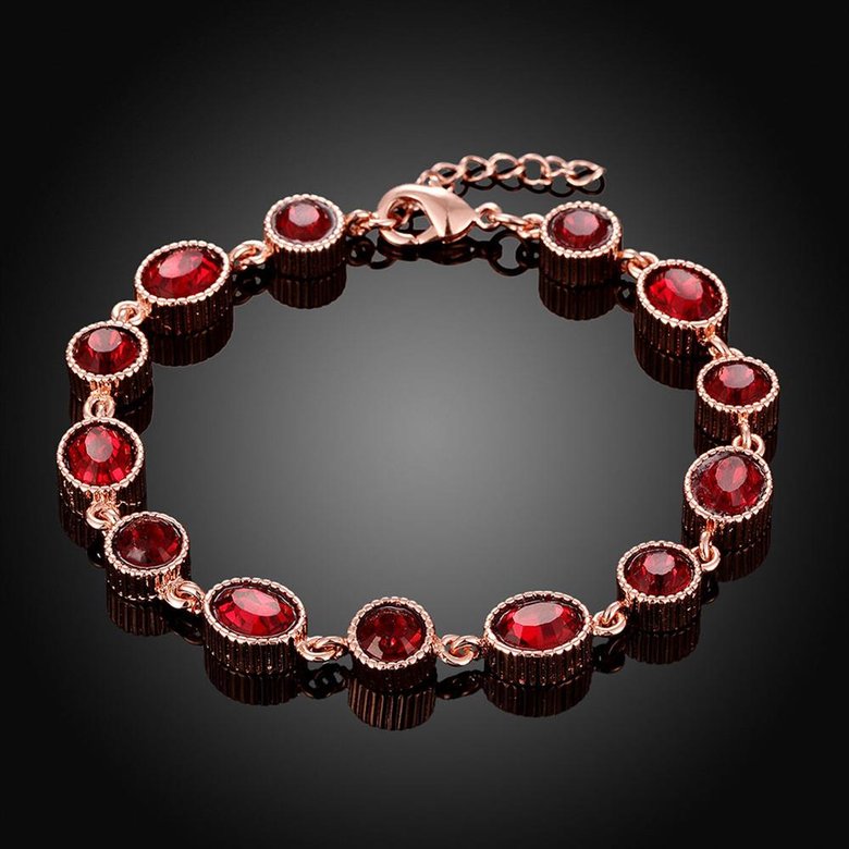 Wholesale Trendy Rose Gold Round Resin Bracelet TGGPB001 0