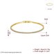 Wholesale Romantic 24K Gold Geometric Rhinestone Bracelet TGGPB162 0 small