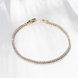 Wholesale Romantic 24K Gold Geometric Rhinestone Bracelet TGGPB162 2 small