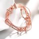 Wholesale Romantic Rose Gold Geometric Rhinestone Bracelet TGGPB168 1 small