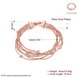 Wholesale Romantic Rose Gold Geometric Rhinestone Bracelet TGGPB168 3 small