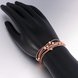 Wholesale Romantic Rose Gold Geometric Rhinestone Bracelet TGGPB168 4 small