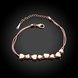 Wholesale Romantic 18K Gold Heart Bracelet TGGPB169 2 small
