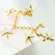 Wholesale Romantic 24K Gold Star Bracelet TGGPB171 2 small